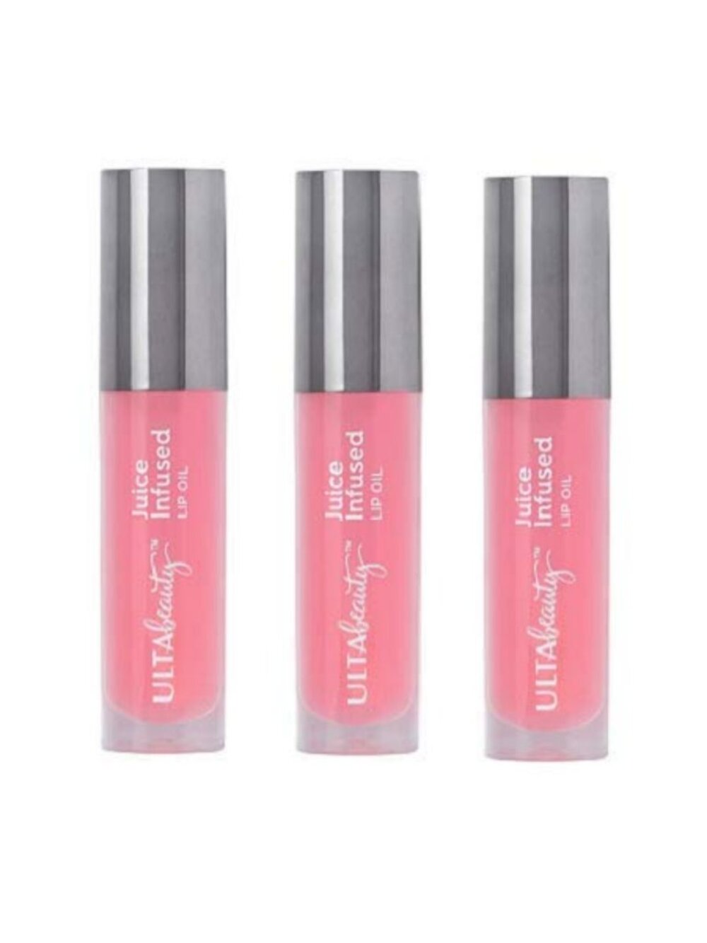 Juice Infused Lip Oil Trio - Red Apple Flavor, Hydrating & Nourishing, 0.15 oz